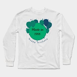 Happy Birthday 1988 Long Sleeve T-Shirt